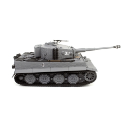 Czołg zdalnie sterowany IR/dźwięk 1:24 German Tiger 1 Late Std Gray RTR 2.4Ghz - Heng Long 3841-11-L